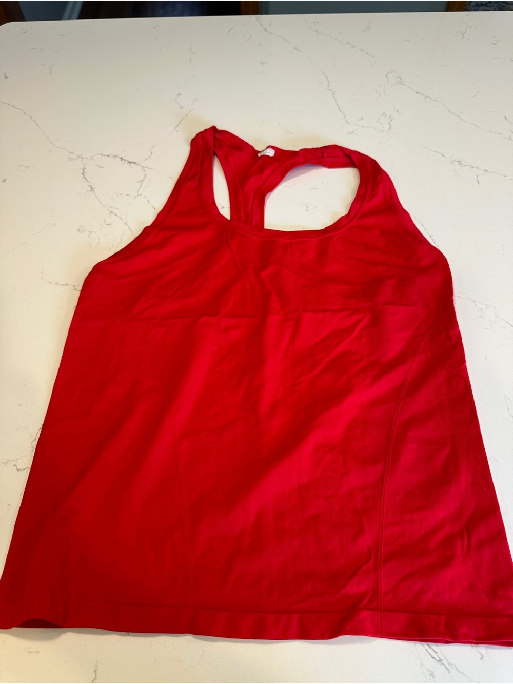 Fabletics Red Racerback Tank Top - Picture 2 of 2